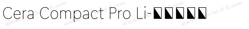 Cera Compact Pro Li字体转换
